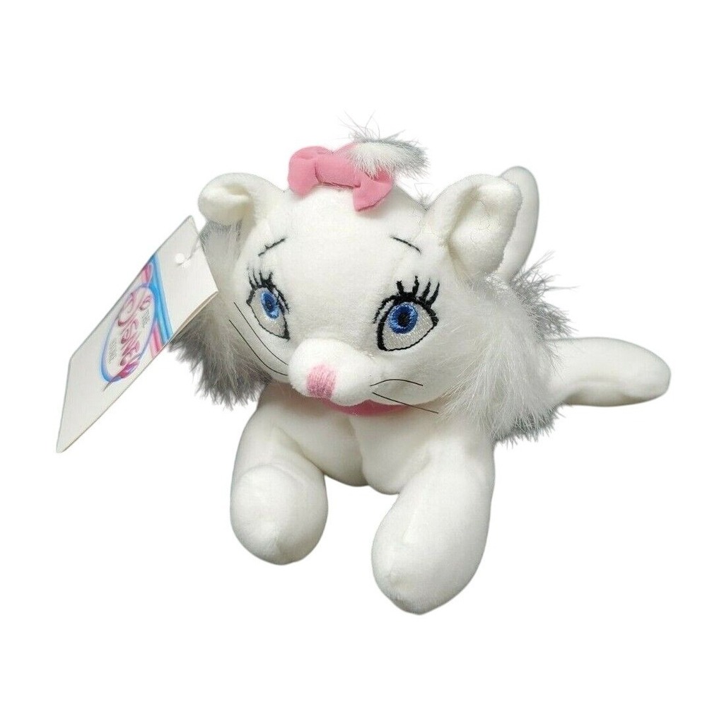 NEW Disney The Aristocats Marie Mini Bean Bag Plush 7'' Stuffed Animal Kitty Cat